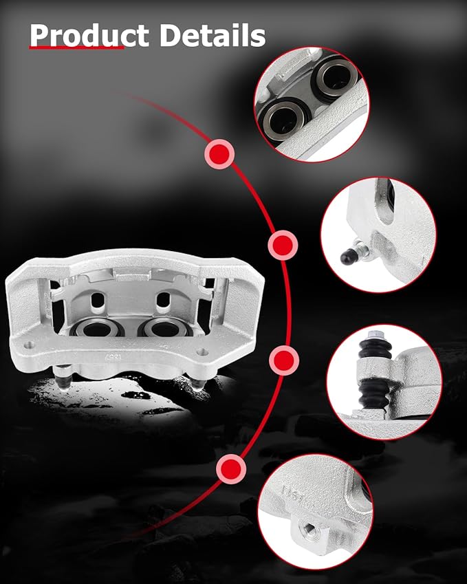 cciyu Front Right Brake Caliper Assembly w/Bracket 18-B4890 2006-2008 For Dodge For Ram 1500,2003-2008 For Dodge For Ram 2500,2003-2008 For Dodge For Ram 3500,2005-2008 For Dodge For Ram 4000