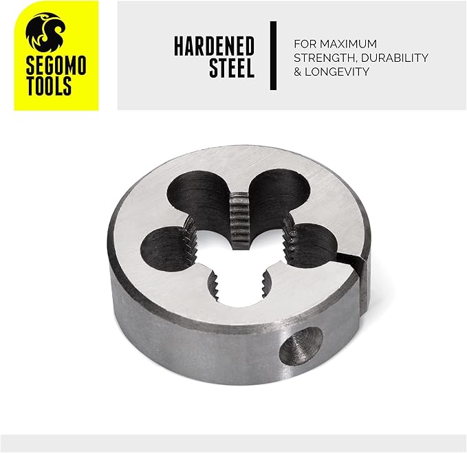 Segomo Tools 110 Piece Hardened Alloy Steel SAE Tap And Die Threaded Set With Case - TD110SAE