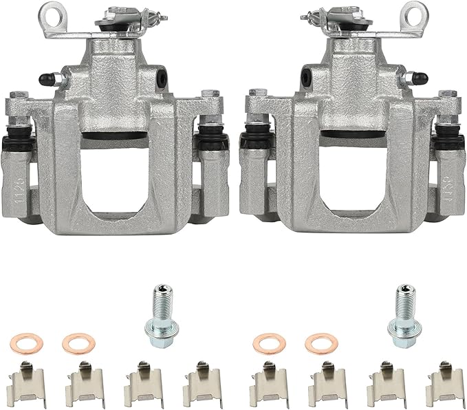 SCITOO 18B5177 18B5176 Rear Left & Right Disc Brake Calipers Assembly w/Bracket For Dodge For Journey 2009-2012