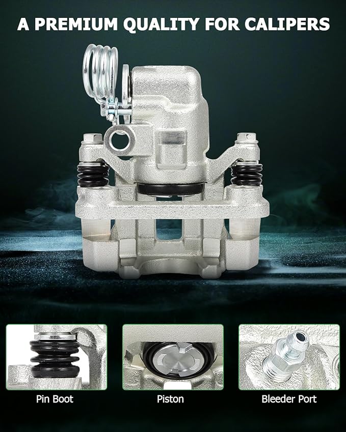 SCITOO Rear Left Brake Caliper With Bracket 18B4825 Compatible For Ford For Mustang 1999-2004