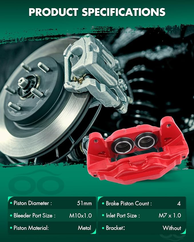 SCITOO Front Right Brake Caliper Without Bracket 19-3274 Compatible For Toyota Sequoia 2008-2013 For Toyota Tundra 2007-2013
