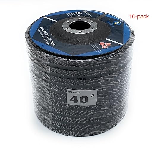 SIGNI 4" x 5/8" Premium Zirconia Flap Discs T27 10-Pack (4.5 inch T27 40#)