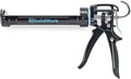 SolidWork Caulk Gun for Professional & Drip-Free Use with Ergonomic Steel Handle, up to 1/10 Gallon Cartridge, Adjustable 24:1 Thrust Ratio 1/10 Gallon Cartridge | Black Caulking Gun