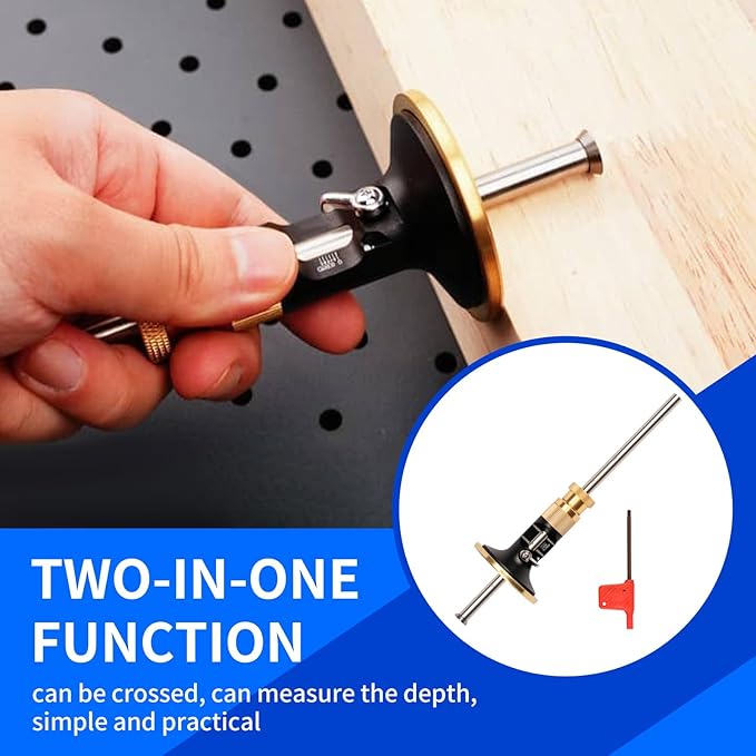 Wheel Marking Gauge 0.2 mm High Precision Woodworking Scribing Gauge Metal Scriber Marking Tool Efficient Rolling for Woodworking Projects Carpenter