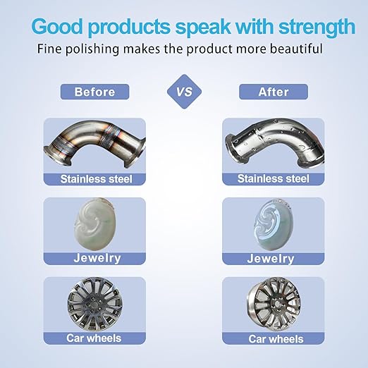 Neeki 6 Drill Buffing Wheels and 3 Polishing Compounds, Multi-Specification Wheel Kit for Metal, Stainless Steel, Jewelry, Wood, Ceramic, Glass, and Other Surfaces