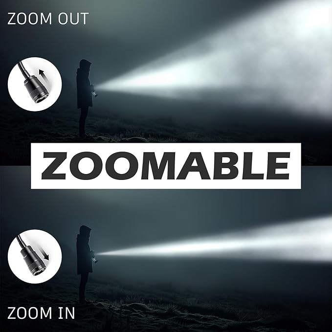 LED Work Light, 500 Lumen Gooseneck Flashlight with Magnetic Base, Zoomable Flexible Led Flashlight, Waterproof Job Site Light for Work Bench, Auto-repairing, Inspection, Emergency