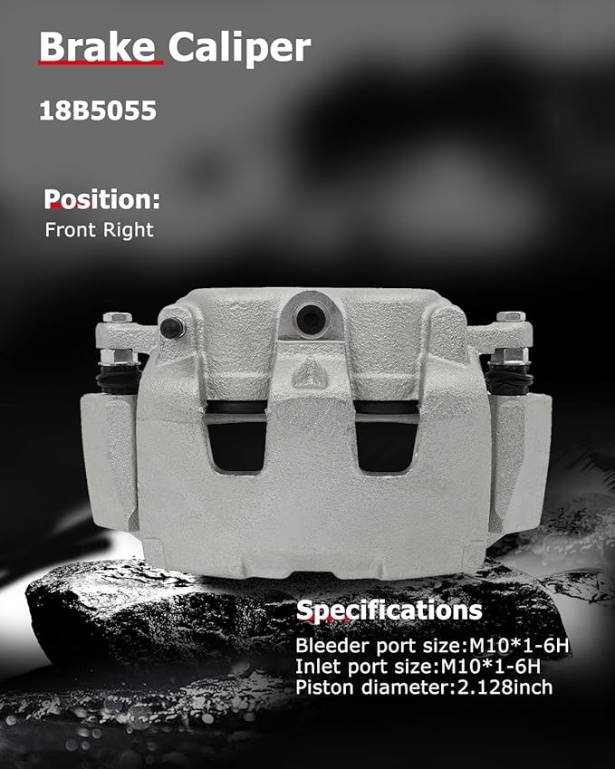 cciyu Front Brake Caliper w/Bracket 18B5055 For Chrysler For Aspen,For Dodge For Durango(Only Fit Front Right); For Dodge For Dakota/For Ram 1500,For Ram For 1500/For 1500 Classic(Only Fit Front Left)