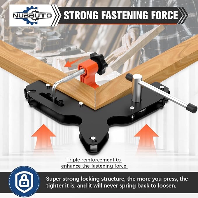 Upgraded Miter Max Corner Clamps,Heavy-Duty Miter Clamps for Woodworking,Making Window Casing, Making Door Casing, Picture Frames,Cabinet Trim,Crafting Projects and More-Stronger & Easier to Use,2PCS