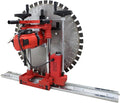 6880W Electric Concrete Wall Cutter 16" Cut Depth Reinforced Concrete Saw with Guide Rail Wet/Dry Cutting for Brick Stone & Masonry 300RPM 220V (Including a 39.4" Diamond Saw Blade)