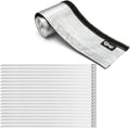 Heat Shroud Aluminized Sleeving Heat Shield fuel line wire heat sleeve 1-1/2''I.D. x 10FT with 20 Pcs 7.8Inch Stainless Steel Cable Metal Zip Ties