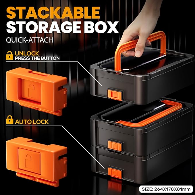 SOMELINE Spade Connector Crimping Tool Kit 24–14 AWG, 40 Types 2.8/4.8/6.3/7.8 mm Quick Disconnect Non-Insulated Connectors and Terminal Housings – Open Barrel Crimping Tool & Automatic Wire Stripper