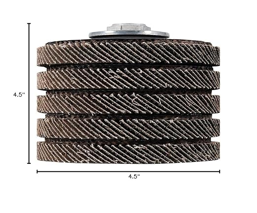 BHA High Density Zirconia Flap Discs Jumbo Grinding Wheels XL Type 27, 4.5" x 5/8"-11, 5 Pack (40 Grit)