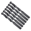 Drill Bit, 13mm Cutting Diameter, 4241 HSS Nitriding Black 118° Cutting Angle Versatile Jobber Bits - (Applications: for Drilling Plastic Wood Soft Metal), 6-Pieces