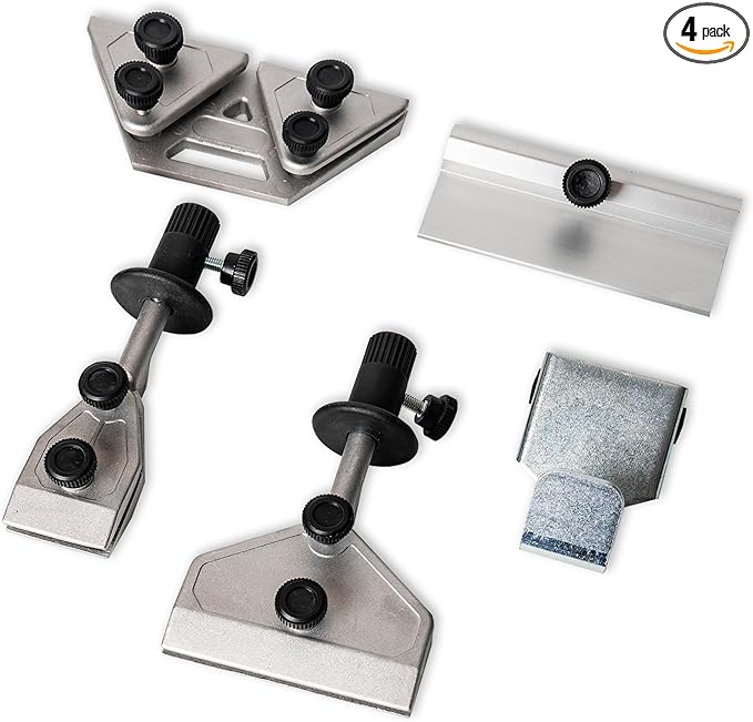 Sharpening Accessory Kit for Wet Sharpening System, Long knife Jig, Short Knife JIg, Axe Jig, and scissors jig, Compatible with Tormek, Wen, KFMK, Bucktool, Jet Wet Sharpener and Bench Grinders