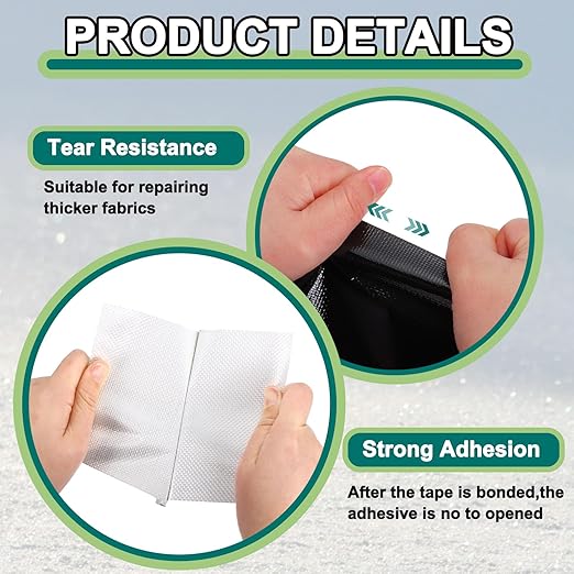 PATIKIL Awning Repair Tape 8m x 30cm Waterproof Canvas Tape High Adhesive Tear Repair Patch Kit for PVC Tarpaulin Tent Awning Fabric RV Sail Boat Cover, Black (11.81" x26.24ft)
