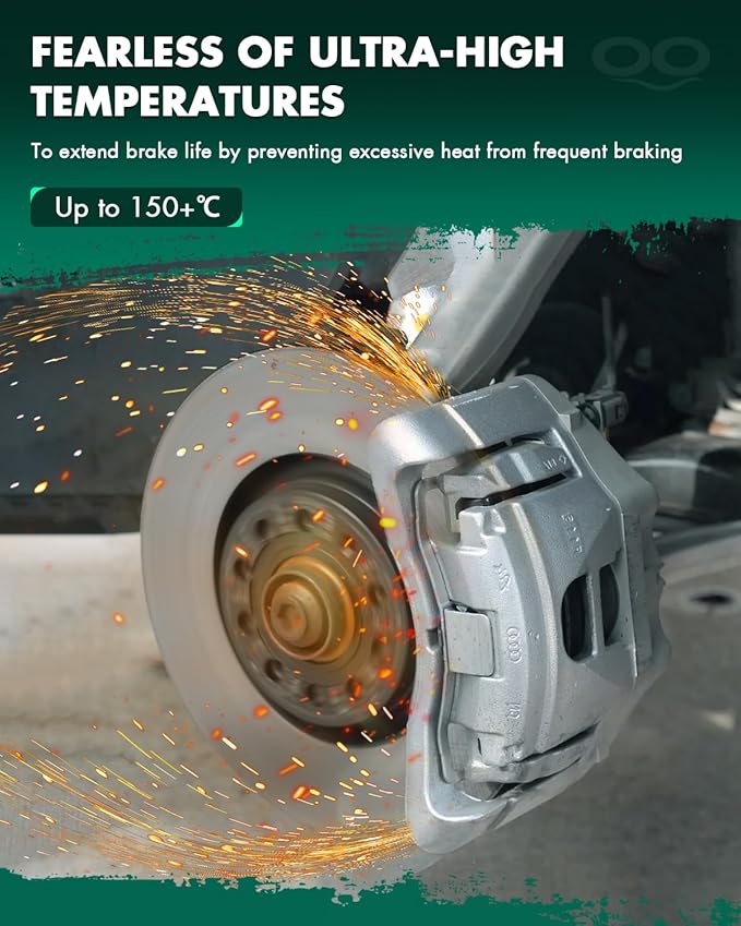 SCITOO 18B5212 Disc Brake Caliper Assembly with Bracket Fit For Ford For Flex 2009 For Lincoln For MKS 2009 2010 2011