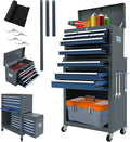 Rolling Tool Chest,13-drawer Tool Box Organizer with Wheels,Large Tool Storage Cabinet with Sliding Drawers,High Capacity Tool Chest with Locking System (Blue＆Grey)