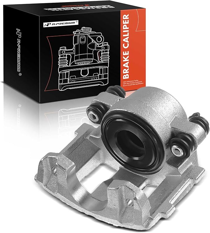 A-Premium Disc Brake Caliper Assembly Without Bracket Compatible with Select Jeep Models - Cherokee, Comanche, Grand Cherokee, TJ, Wagoneer, Wrangler - Front Left Driver Side
