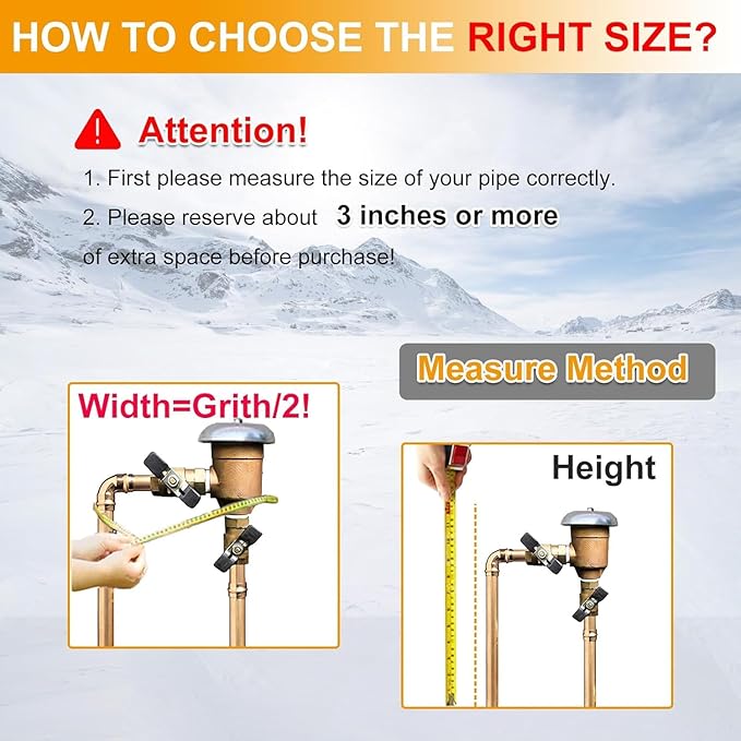 Backflow Preventer Cover Insulated (5˚F) - 14"W x 26"H Backflow Cover for Winter Pipe Freeze Protection - Sprinkler Covers for Outside with 7 Layers Fabric Double Wall Insulation Cover
