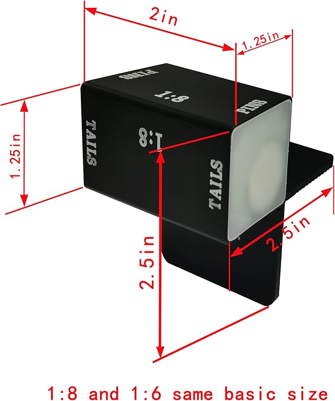 Dovetail Jigs for Woodworking-Cut Wood Joints with Ease ! Perfect for Creating Professional Grade Dovetail Joints Mortises and Tenons Dovetail Hand Saw Guide Jig (1:8 and 1:6)