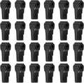 PATIKIL 6 mm Stop Peg Lock, 25 Pcs Pegboard Hooks Anti Sweep Theft Hook Locks Plastic Pegs for Mobile Accessories Shop Clothes Retail Security Display, Black