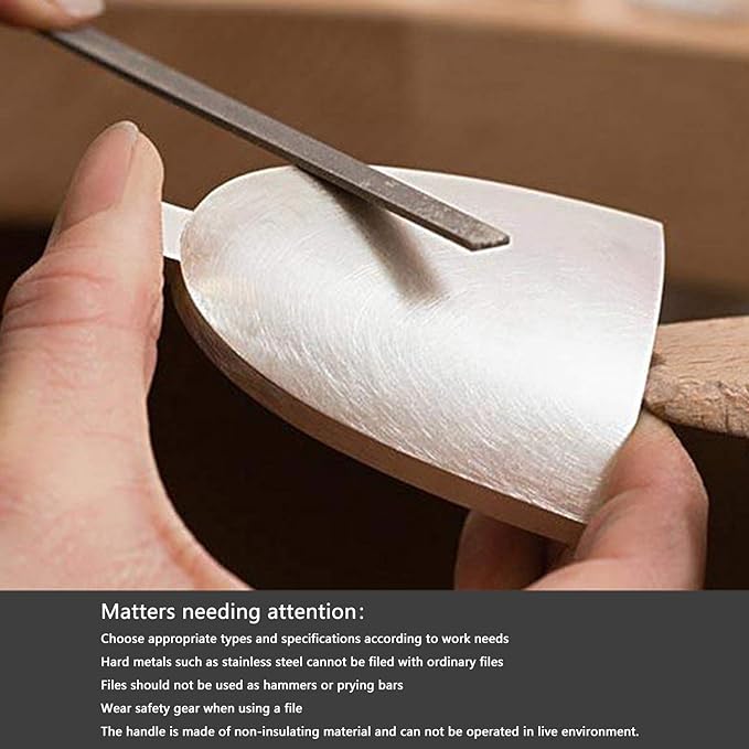 KALIM 2 Sets Carbon Steel File and Diamond File(Total 12pcs), Suitable for Metal, Wood, Jewelry, Model, DIY and Nearly All Uses, Packed in A Carry Bag.