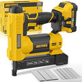 ALLOYPOWER 2 in 1 Cordless Brad Nailer/Electric Stapler with 2.0Ah Battery and Charger,1000pcs Nails and 500pcs Staples Included for Home Improvement & Woodworking
