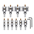 12Pcs TCT Hole Saw Kit for Hard Metal, 5/8" to 2-1/8”Inch Tungsten Carbide Tipped Metal Hole Saw Set, Hole Cutter Heavy Duty with Pilot Drill bit for Stainless Steel, Iron, Aluminum, Wood