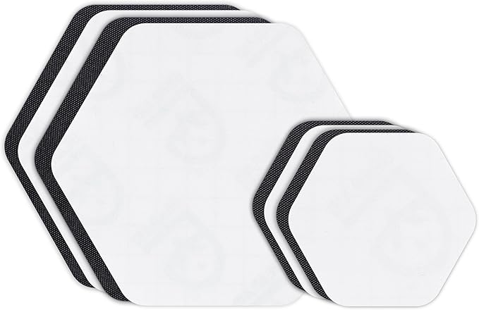 GEAR AID Tenacious Tape Hex 2.5” and 1.5” Repair Patches, Peel-and-Stick to Fix Holes and Burns in Down Jackets, Rain Gear, Tents, Tarps and More