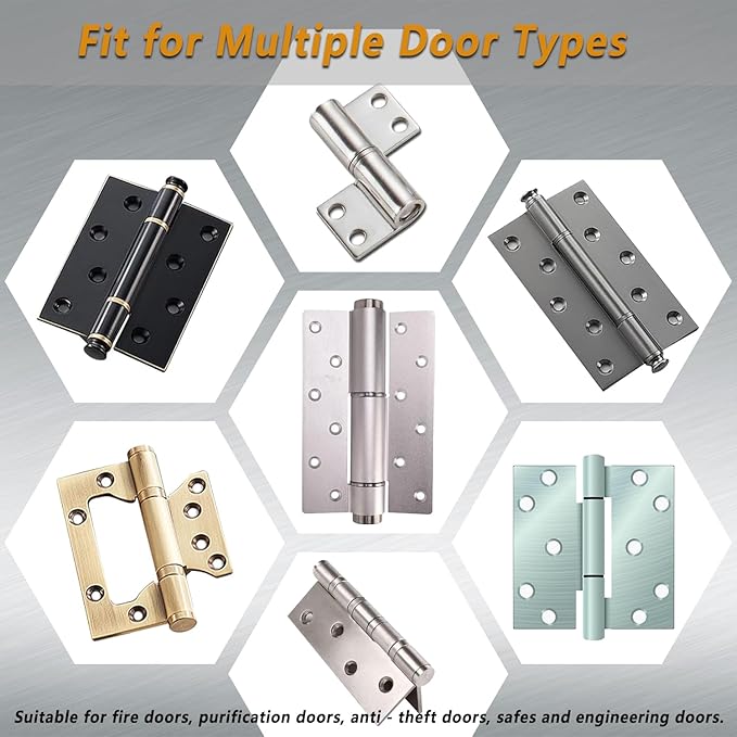 8-12in Telescopic Steel Door Hinge Adjustment Tool with Rubber Grip & 4 - Head Punch Set for Door Hinges