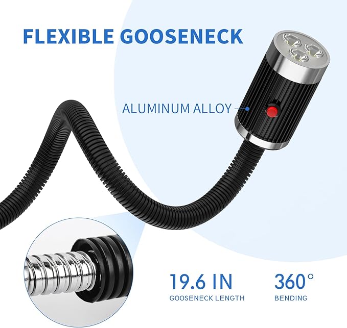 Magnetic Light,12W Magnetic Work Light, IP67 Water Proof Lathe Light, Milling Machine, Bandsaw Lighting