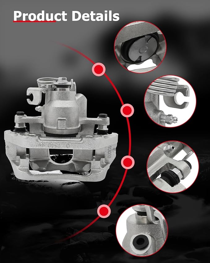 cciyu Rear Right Brake Caliper Assembly w/Bracket 18B5262 For Ford For Explorer 2011-2019,For Ford For Flex 2010-2014,For Ford For Taurus 2013-2014,For Lincoln For MKT 2010-2014
