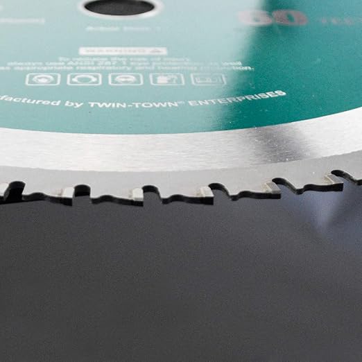 12 Inch 60 Tooth Industrial Level Steel and Ferrous Metal Saw Blade with 1 Inch Arbor