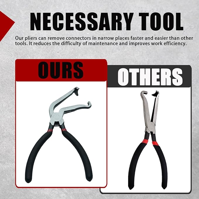 Upgraded Electrical Disconnect Pliers 37980,60 Degree,Automotive Electrical Tools，Electrical Connector Pliers for Cars,Easily Disconnect The Locking Push Tab Electrical Connector