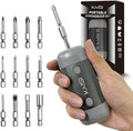 Kaisi Screwdriver Set 12-in-1 Portable Multi Bit Screwdriver All in One Screw Driver with Phillips,Flat Head,Torx Security,Hex and 1/4 Nut Driver for Outdoor and Daily Repair Tools