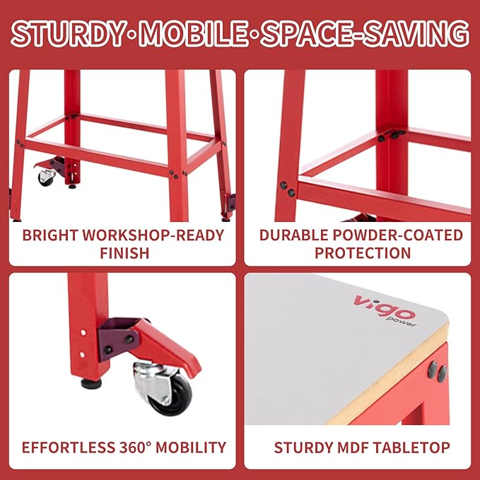 Universal Planer Stand, Drill Press Stands with Wheels, 700 lbs Heavy Loads, Tool Stands for Woodworking and Garage, for Most Scroll Saw Stand, Bench Grinder Stand, Jointer Stand, Bandsaw Stand