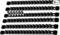 AMM 6-Piece Socket Organizer，3/8 inch Drive ABS Tools-Socket Holder，Heavy Duty Socket Racks，Premium Quality Socket Clip Rail Holder，The best tool trays in the garage