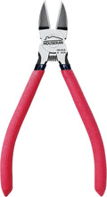 6 inch Side Cutters - Diagonal and Spring Loaded Wire Cutters with Non-slip Red Handle, Ideal for Jewelry, Crafting, Zip Tie, Heavy Duty