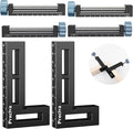 Preciva Corner Clamp for Woodworking, 90 Degree Right Angle Clamp, Aluminum Alloy Positioning Squares for Picture Frames, Cabinets, Drawers Boxes