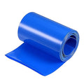 MECCANIXITY Battery Wrap PVC Heat Shrink Tubing 50mm Dia 80mm Flat 10 Feet(3meters) Blue Good Insulation for Battery Pack