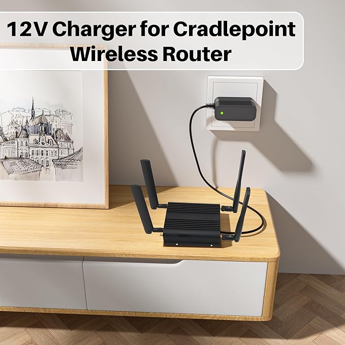 Wireless Adapter for Cradlepoint Router IBR900 IBR950 IBR600 IBR650 170716-000 Wireless Router Charger Power Cord