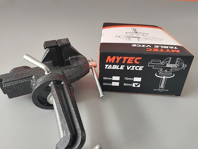 MYTEC Home Vise Universal Rotate 360° Work Clamp-On Vise, 3.2" black