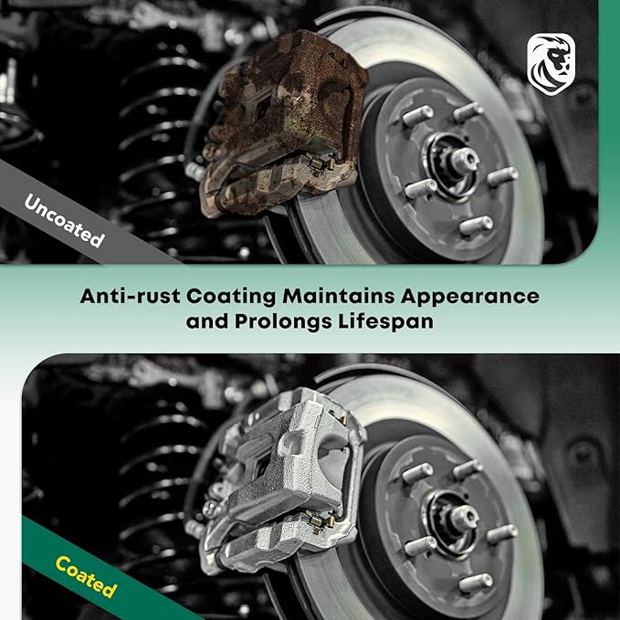 Set of 2 Front Brake Caliper Assembly Compatible with Jeep Cherokee TJ Wrangler Wagoneer Comanche