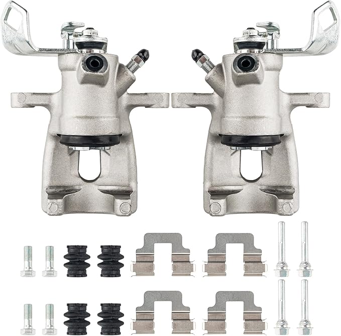 Torchbeam Rear Brake Calipers Set for Mini 2008-2014 Cooper 1.6T, Mini 2008-2015 Cooper 1.6L, Mini 2007 Cooper, Rear Left and Rear Right Calipers Replace # 193318+193319