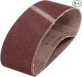 HARFINGTON 3 x 21 Inch Sanding Belts, 2 Pcs 80 Grits Aluminum Oxide Abrasive Belt Sander File Belt for Woodworking, Metal Polishing, Knife Sharpener