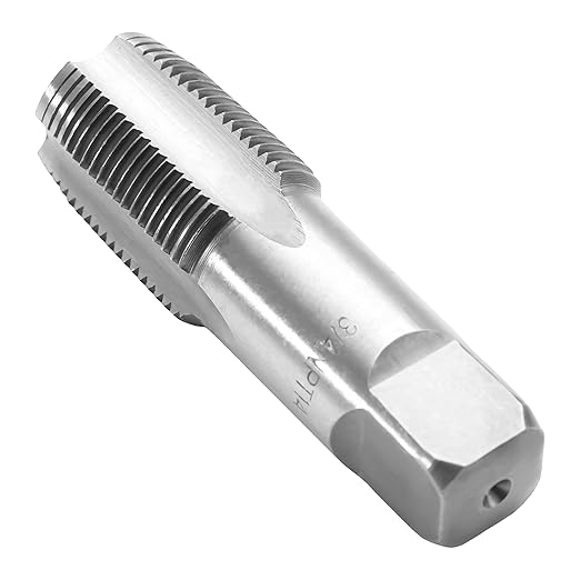 HFS(R) 5PCS NPT Pipe Tap Set ，1/8", 1/4", 3/8", 1/2" and 3/4", with Plastic Case for for Accurate Threads, Assorted Plumbers Mechanics DIY Thread Cutting Tools