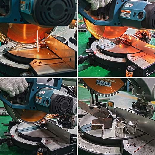 Luckyway 10 Inch 52 Teeth with 5/8 Inch Arbor Multi-Purpose TCT Circular Saw Blade for Cutting Wood, Aluminum and Non-Ferrous Metals