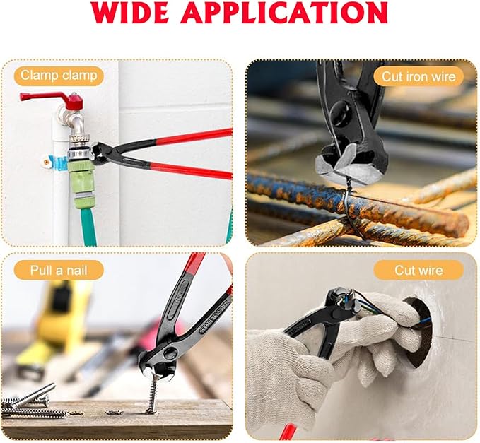 3PCS Nail Puller Set, 7 inch End Cutting Pliers, 8 inch Carpenter's Pincers, 9 inch End Cutting Nippers,nail puller set, end cutting pliers, carpenter's pincers, wire cutting tools