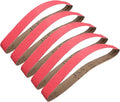 2 x 42 Inch Ceramic Grinding Belts, 36 Grit 2x42 Metal Sanding Belt, Sharpening Sander Belts for Knife Metal, 5 Pack