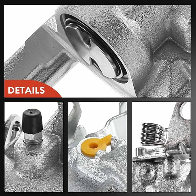 A-Premium Disc Brake Caliper Assembly with Bracket Compatible with Select Honda and Acura Models - Accord 2008-2012, TSX 2009-2014 - Rear Driver and Passenger Side